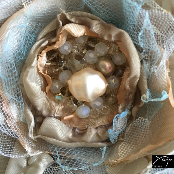 'Moonshine' - Flower Brooch No.22