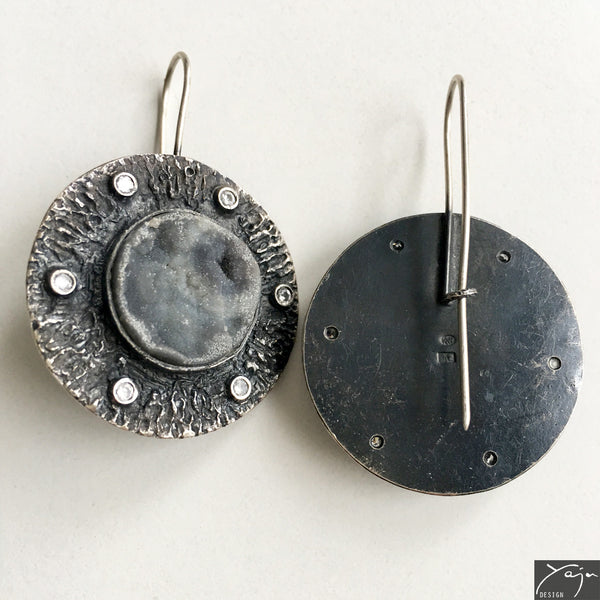 Silver & Chalcedony Earrings No.9